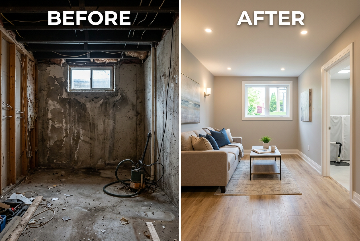 Thornhill basement renovation